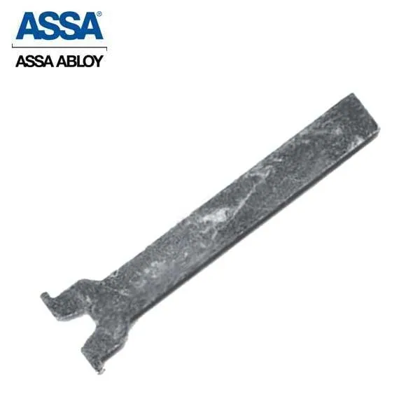 ASSA - Maximum  - Rim Cylinder - Horizontal Tail Piece - 1-1/8" - 626 - Satin Chrome