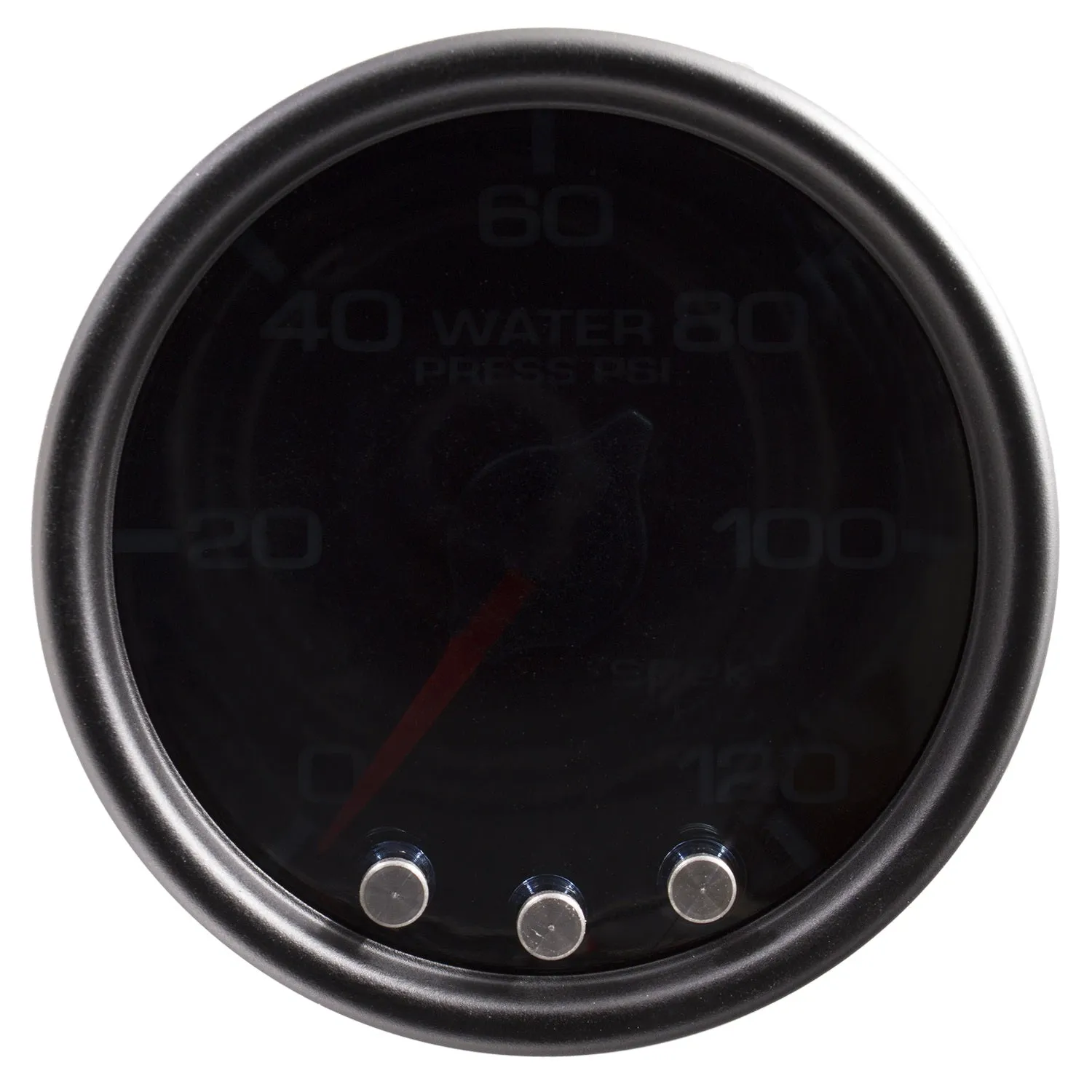 AutoMeter P34552 GAUGE; WATER PRESS; 2 1/16in.; 120PSI; STEPPER MTR W/PK/WRN; BLK/SMOKE/BLK; SPEK