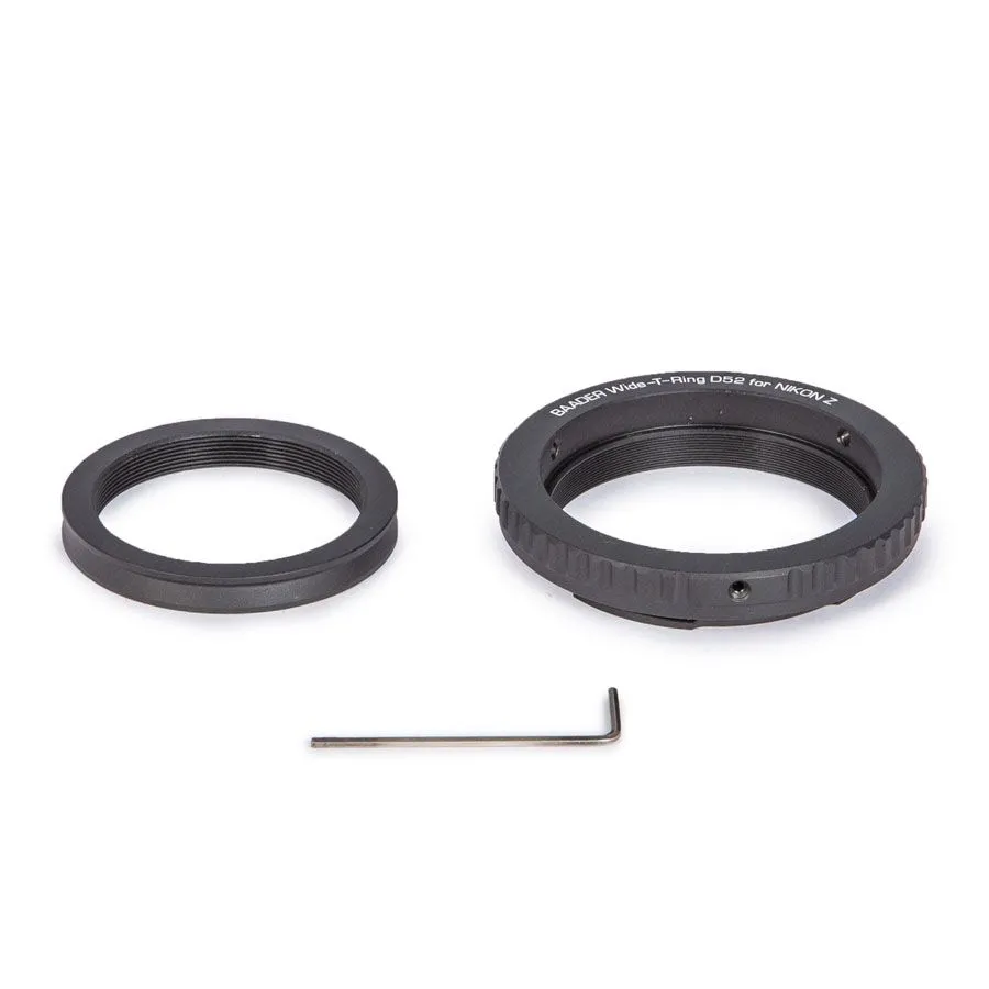 Baader Wide-T-Ring Nikon Z W/ D52i to T-2 and S52