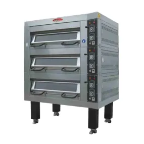 BakeMax BMDDD04 55" Four Deck Electric Oven, Accommodates (8) 18" X 26" Pans, 220/60/3