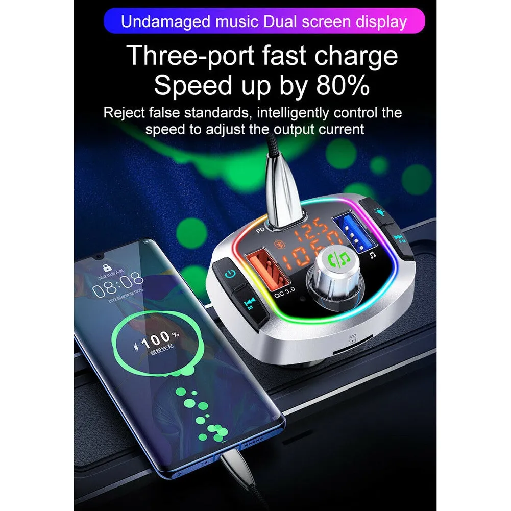 Bc63 Car Bluetooth-compatible V5.0 Mp3 Player 12v~24v Car Charger
