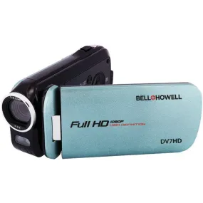 BELL HOWELL DV7HD-BL 16.0-Megapixel Slice II DV7HD Ultraslim 1080p HD Camcorder (Blue)