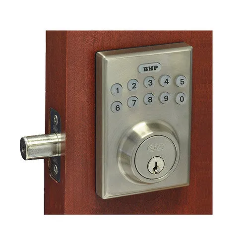 BHP - ELECTRONIC DEADBOLT, SATIN NICKEL #EL20615SN