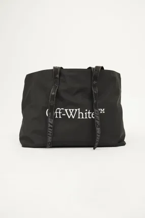 Black Nylon Commercial Tote Bag