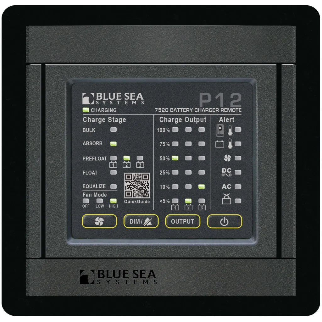 Blue Sea P12 LED Battery Charger Remote