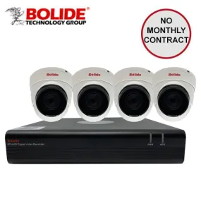 Bolide / Hybrid DVR Kit / 8 Channel / Control Over Coax / 4 x 2MP Mini Turret / 1080p / 1TB HDD / BK-KIT8-4