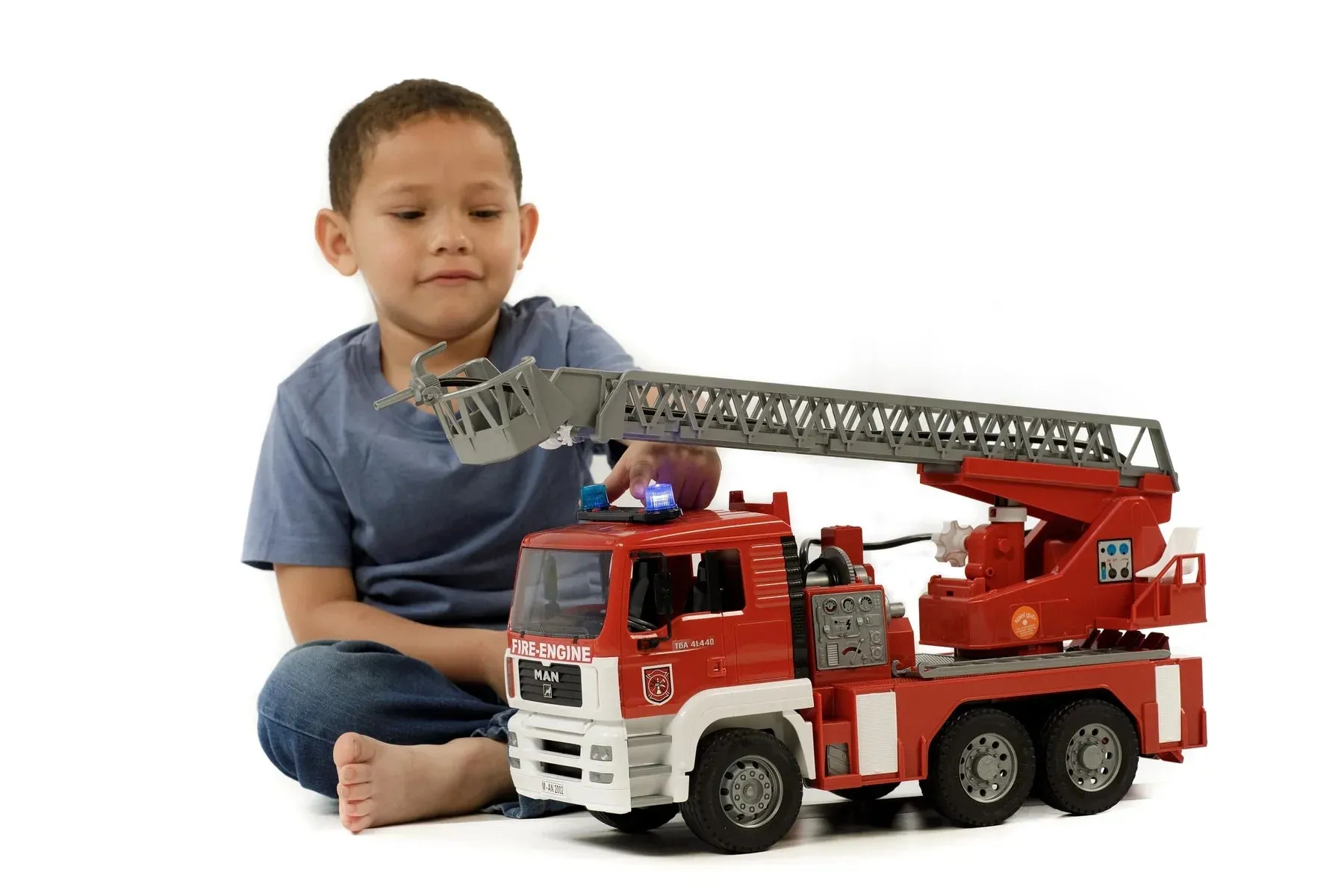Bruder 02771 MAN Fire Engine w/ Water Pump and Light & Sound Module 18.5 x 6.9 x 9.5 inch