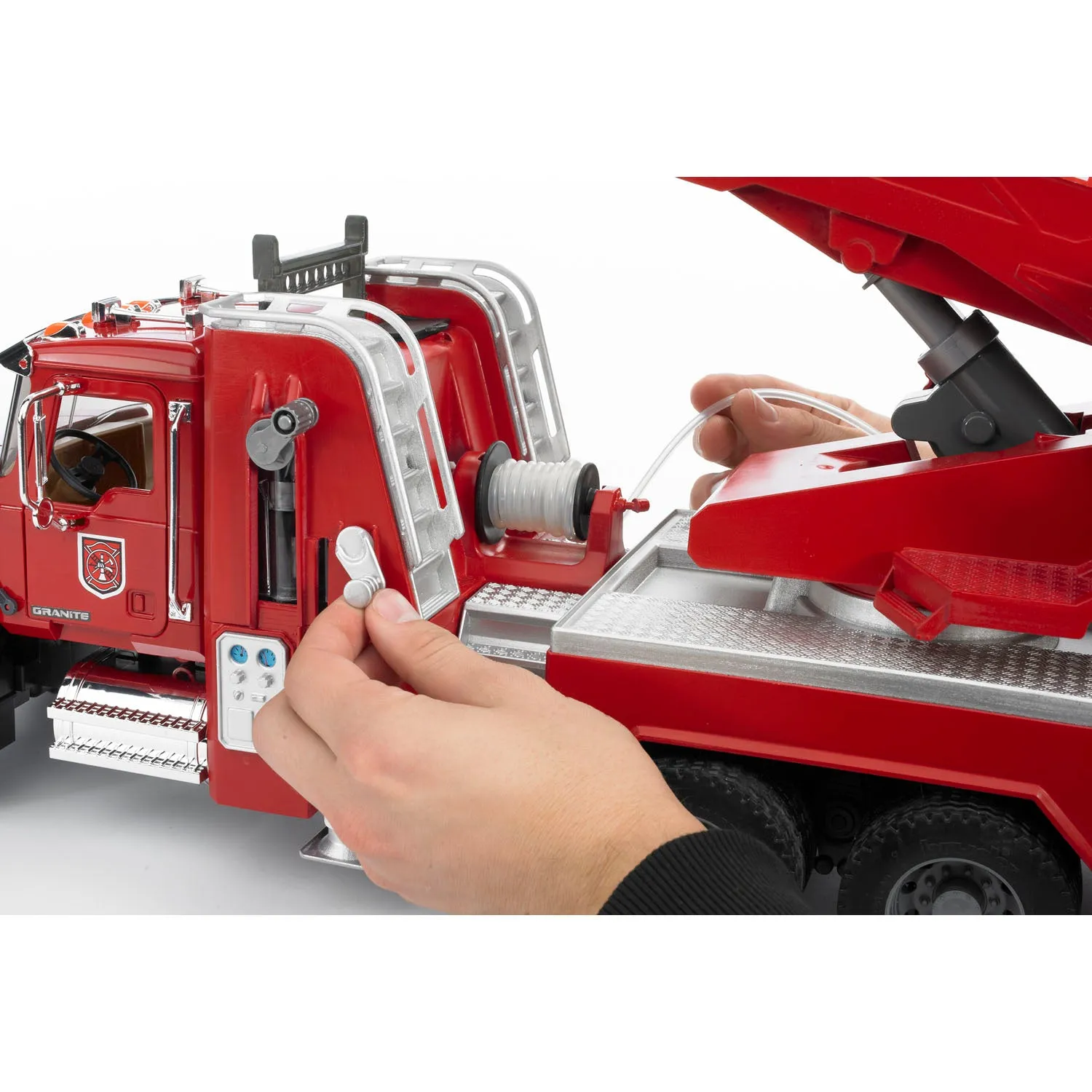 Bruder MACK Granite Fire Engine with Water Pump, 02821