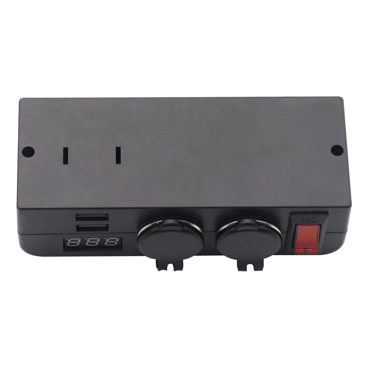 Car Cigarette Lighter Usb Charger Socket Power Splitter Voltmeter