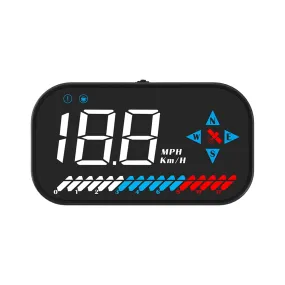Car Hud Head-Up Display Digital Gps Speedometer Compass HD Screen