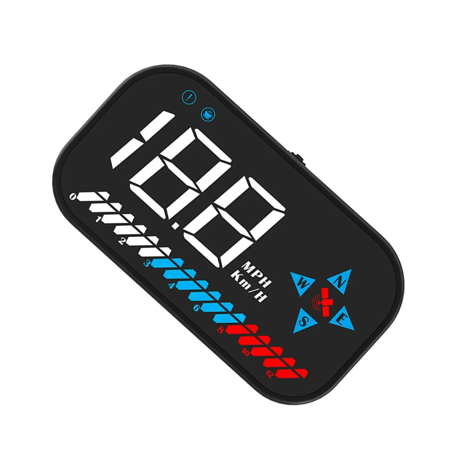 Car Hud Head-Up Display Digital Gps Speedometer Compass HD Screen