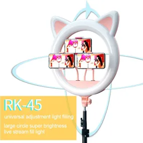 Cat Selfie Ring Halo Light 20 inch for Studio Makeup Video Youtube