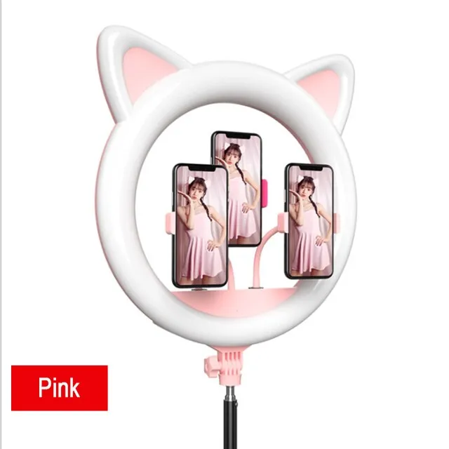 Cat Selfie Ring Halo Light 20 inch for Studio Makeup Video Youtube