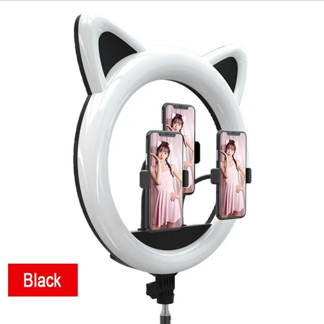 Cat Selfie Ring Halo Light 20 inch for Studio Makeup Video Youtube