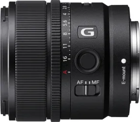 Certified Refurbished Sony E 15mm F1.4 G APS-C Large-Aperture Wide-Angle G Lens in Black