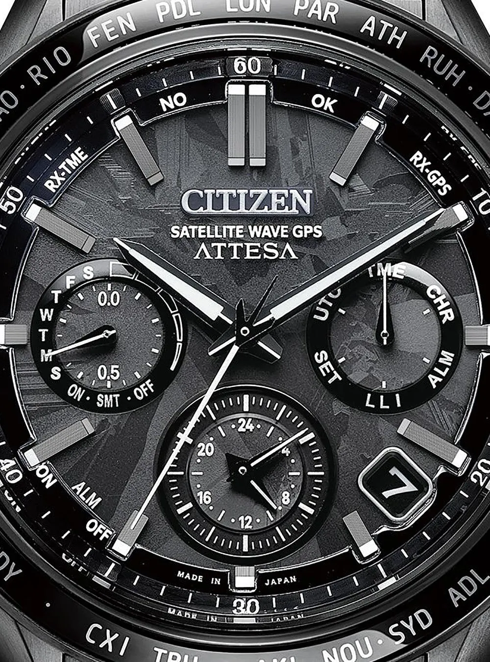 Limited Edition Japanese CITIZEN ATTESA ACT Line HAKUTO-R Super Titanium GPS Watch CC4067-66E