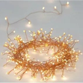 Cluster Copper Light Chain, 300 LEDs