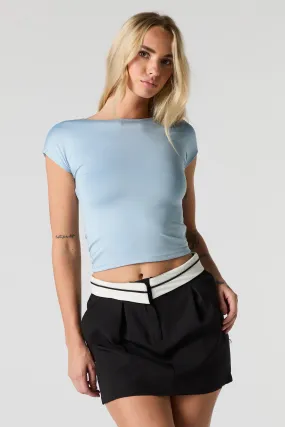 Contour Open Back Short Sleeve Top