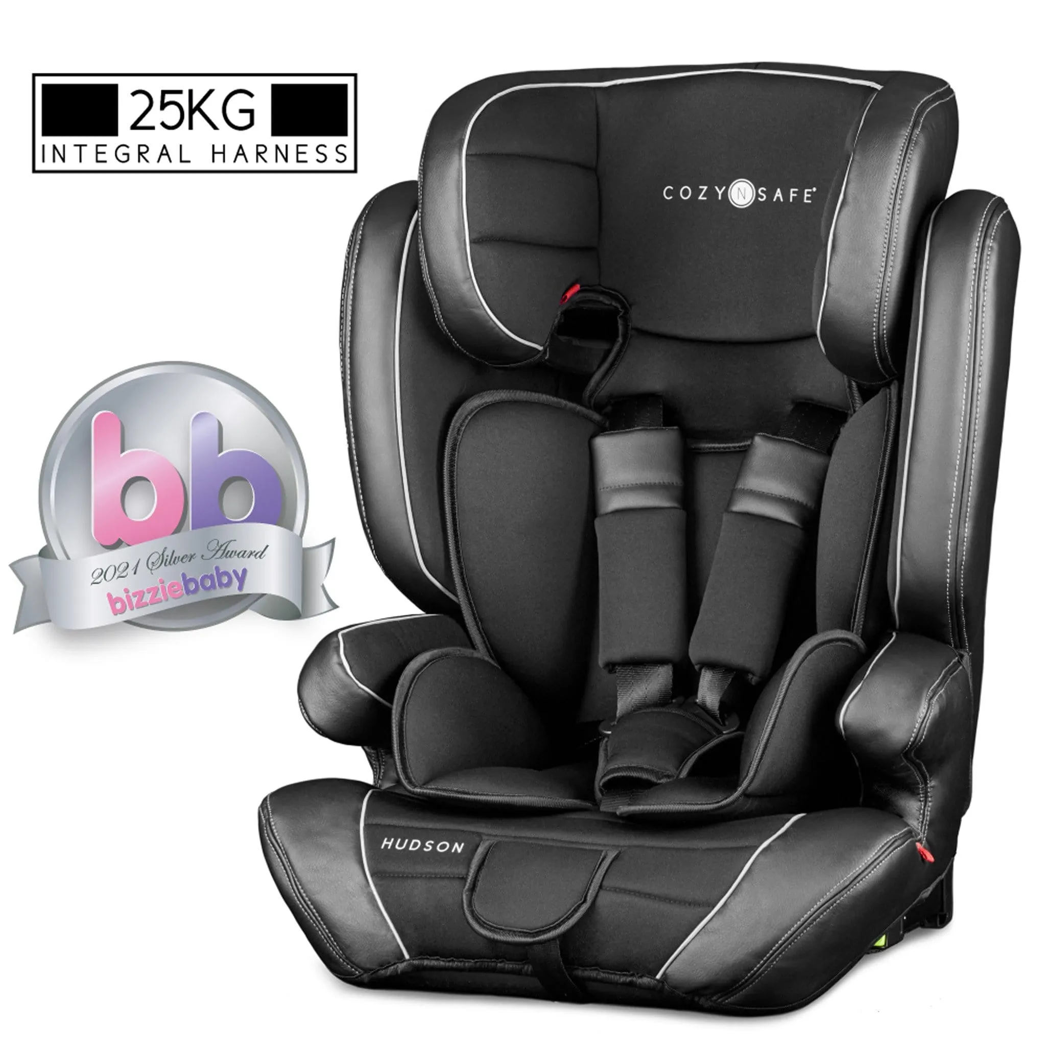 Cozy N Safe Hudson Group 1/2/3 25kg Harness Car Seat in Black