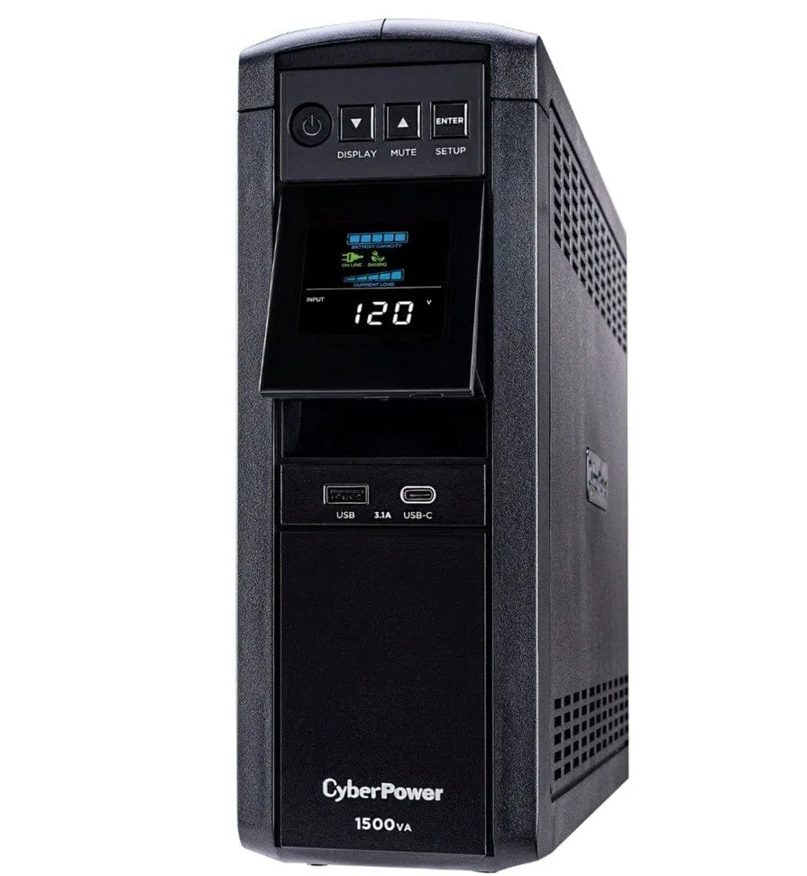 CyberPower Gaming 1500VA Sine Wave LCD UPS - Certified Refurbished