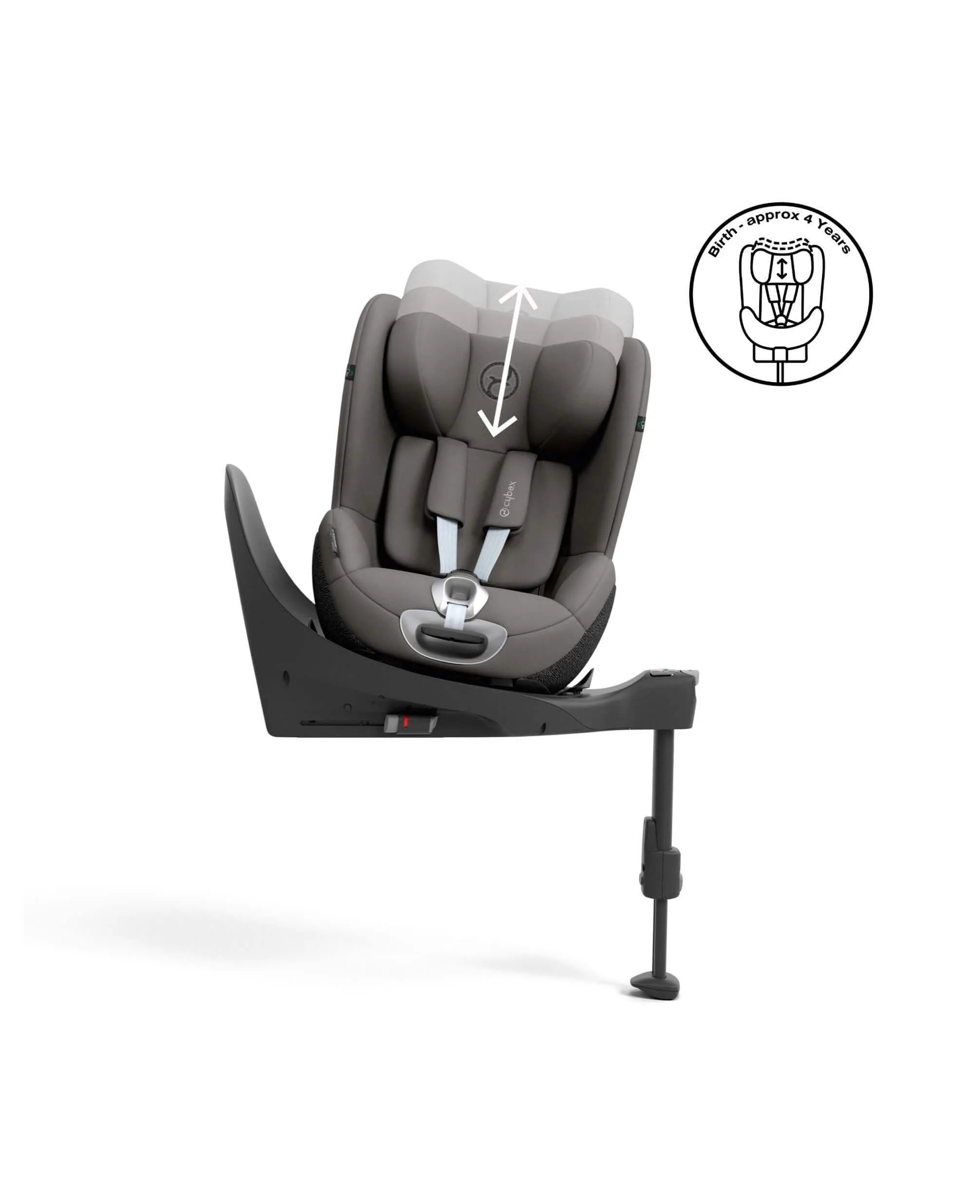 CYBEX Sirona T i-Size 360° Rotating Toddler Car Seat - Mirage Grey