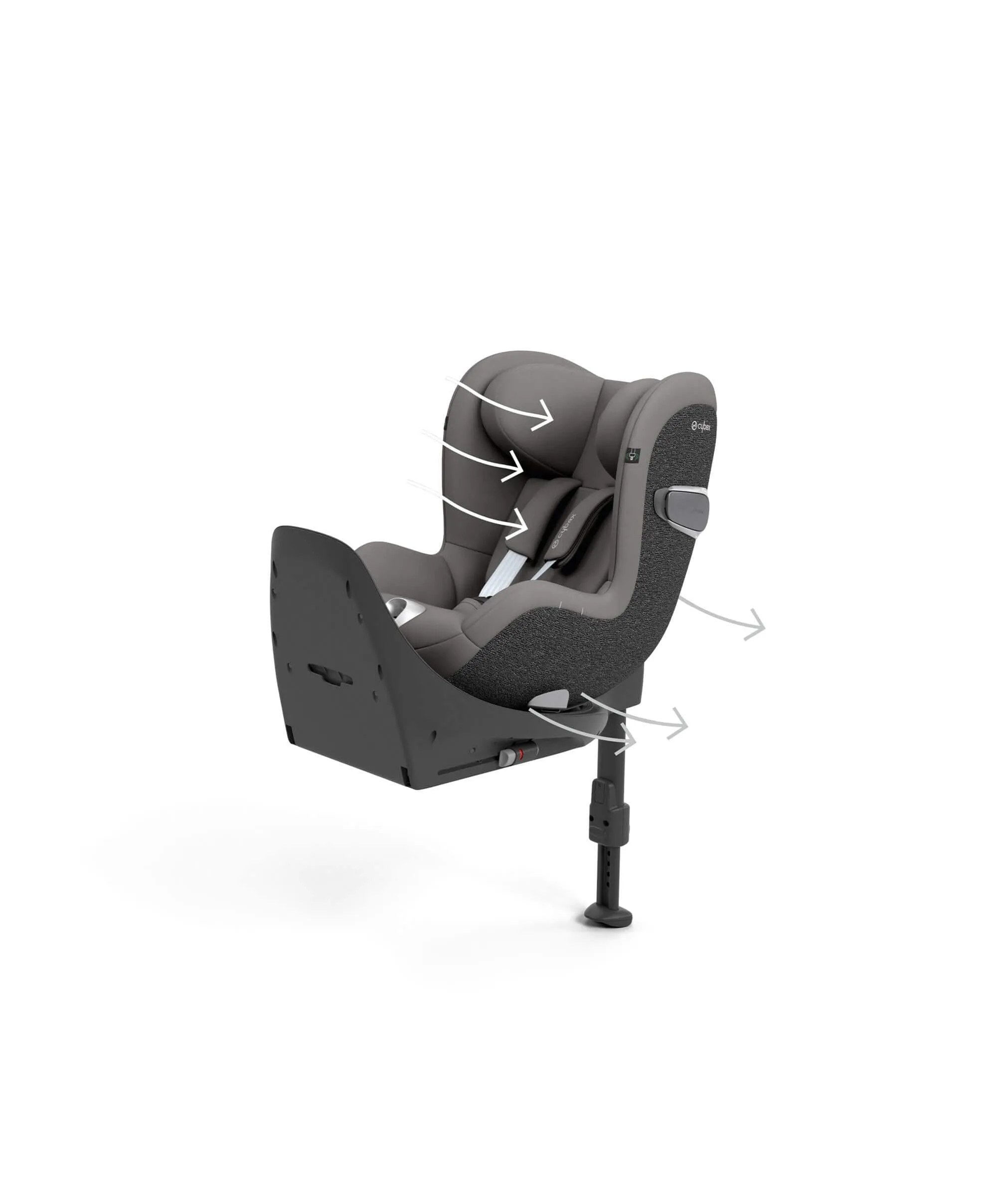CYBEX Sirona T i-Size 360° Rotating Toddler Car Seat - Mirage Grey