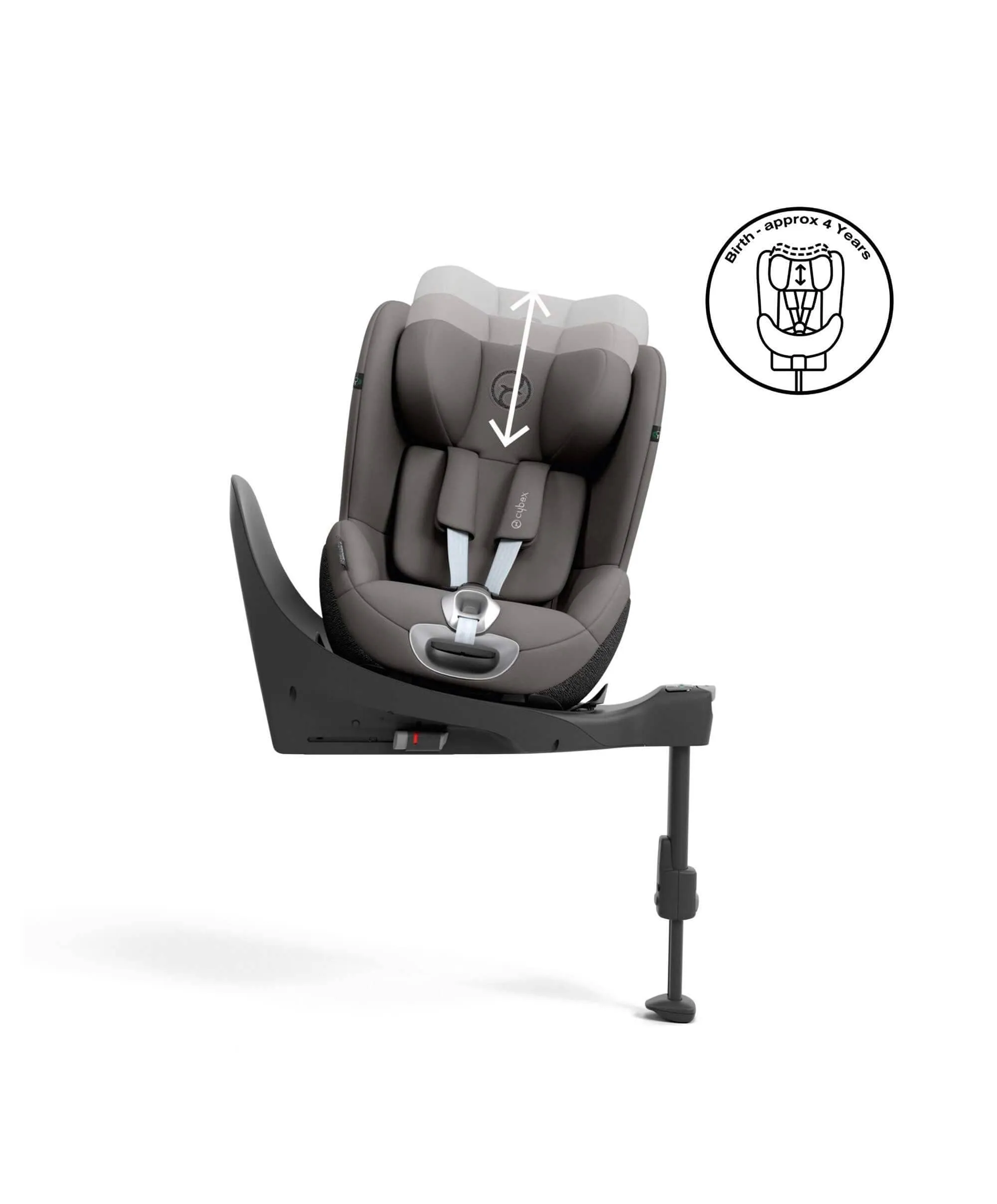 CYBEX Sirona T i-Size 360° Rotating Toddler Car Seat - Mirage Grey
