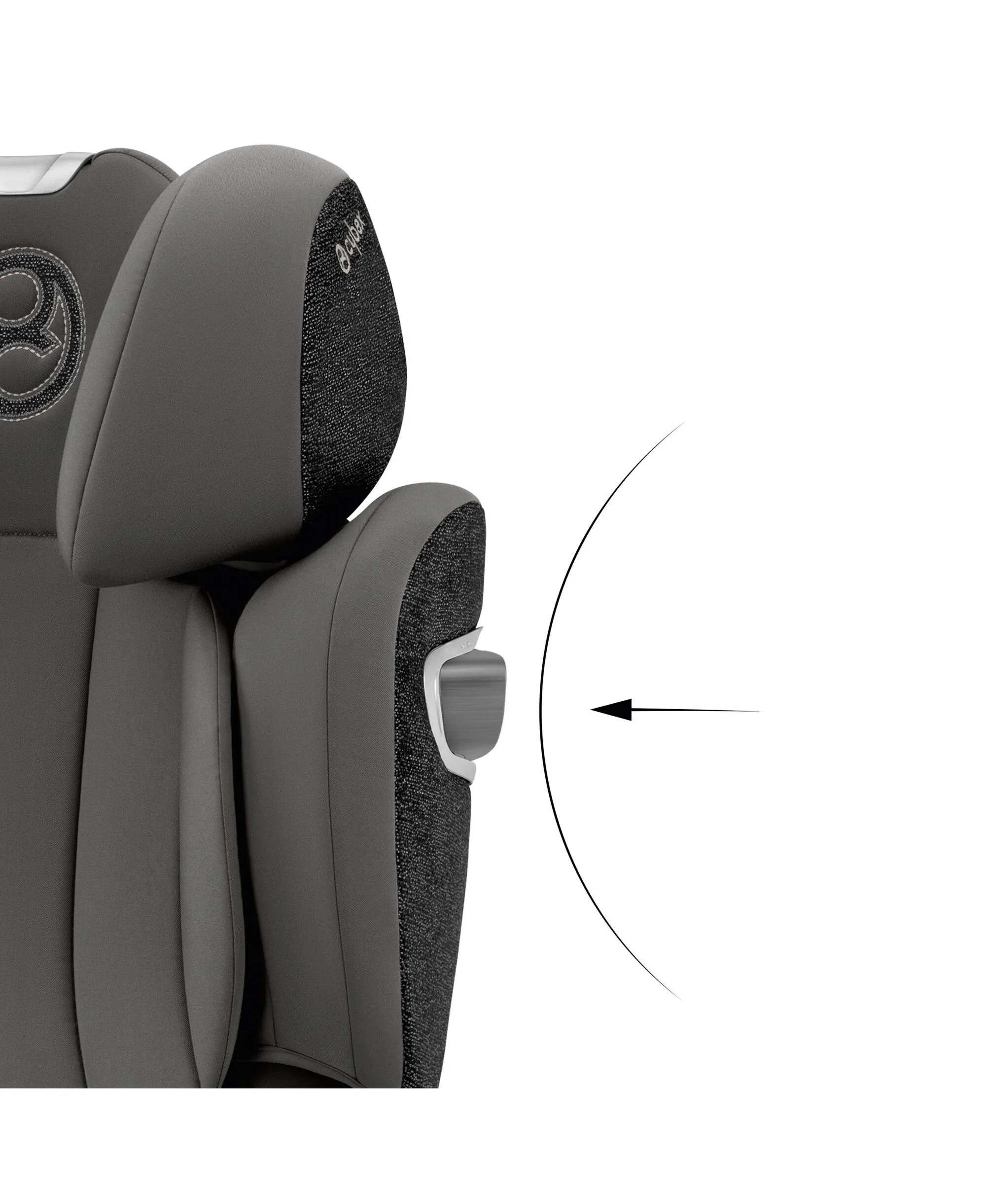 Cybex Solution T i-Fix High-back Booster Car Seat in Grey