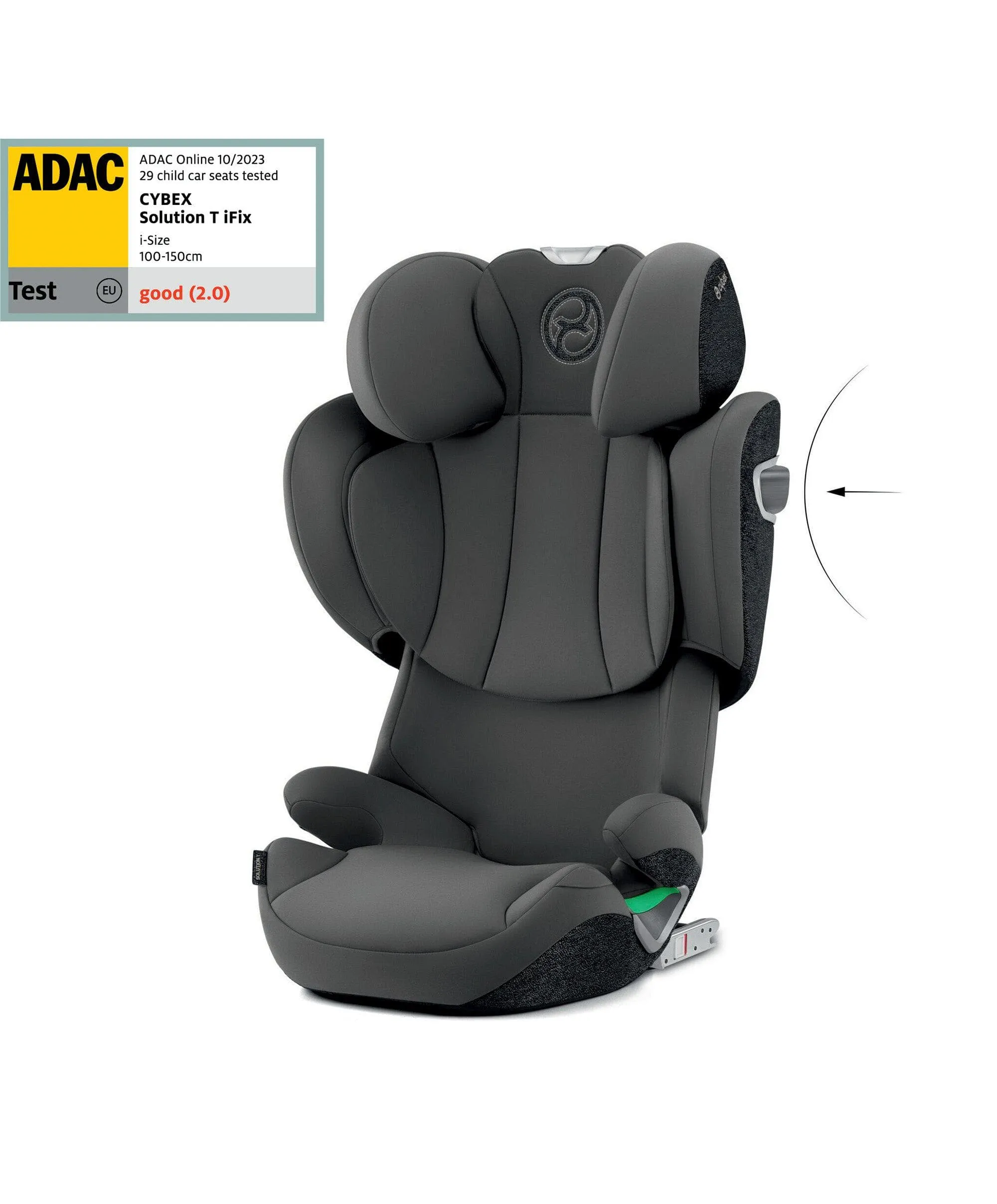 Cybex Solution T i-Fix High-back Booster Car Seat in Grey