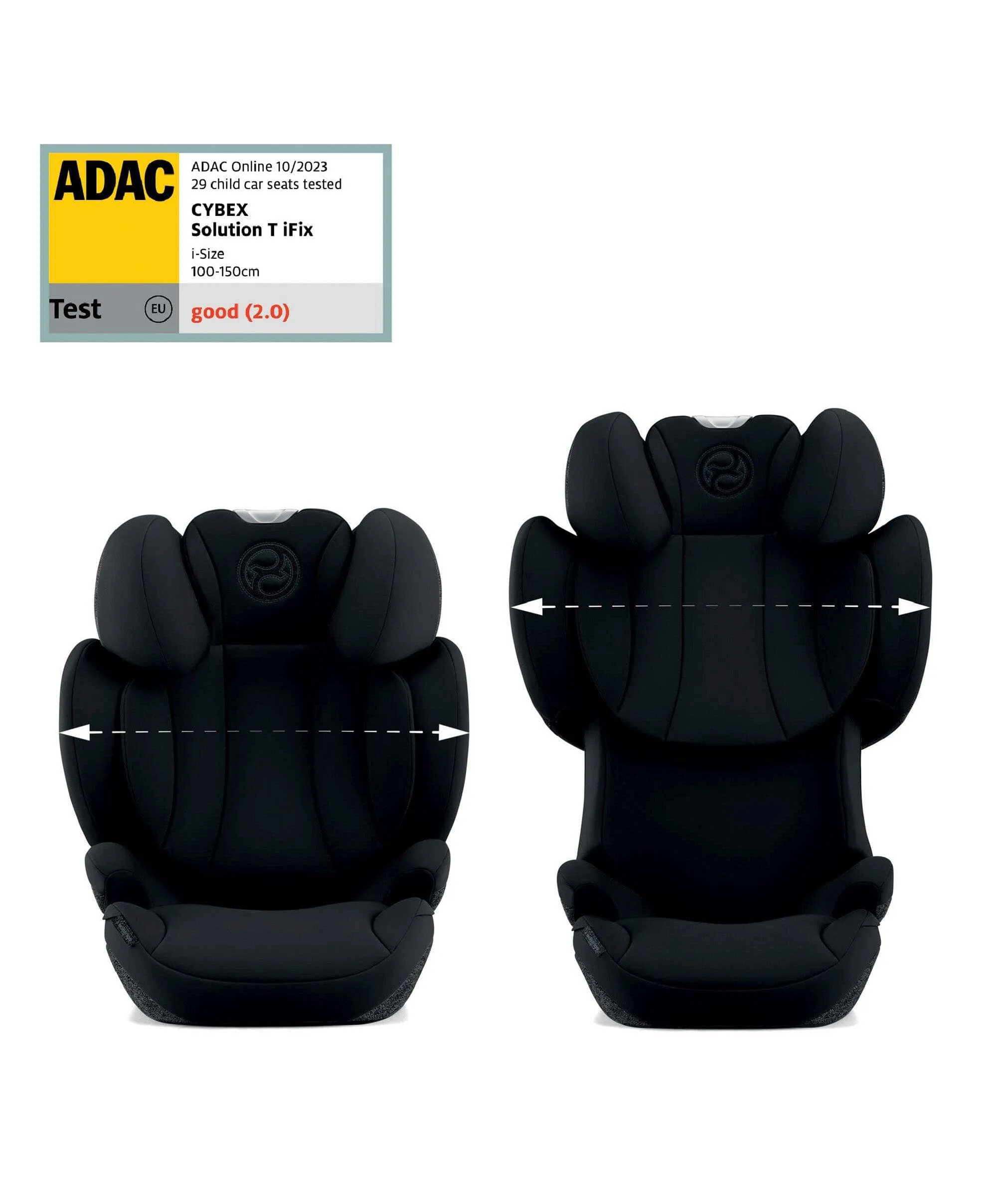Cybex Solution T i-Fix High-back Booster Car Seat in Moon Black