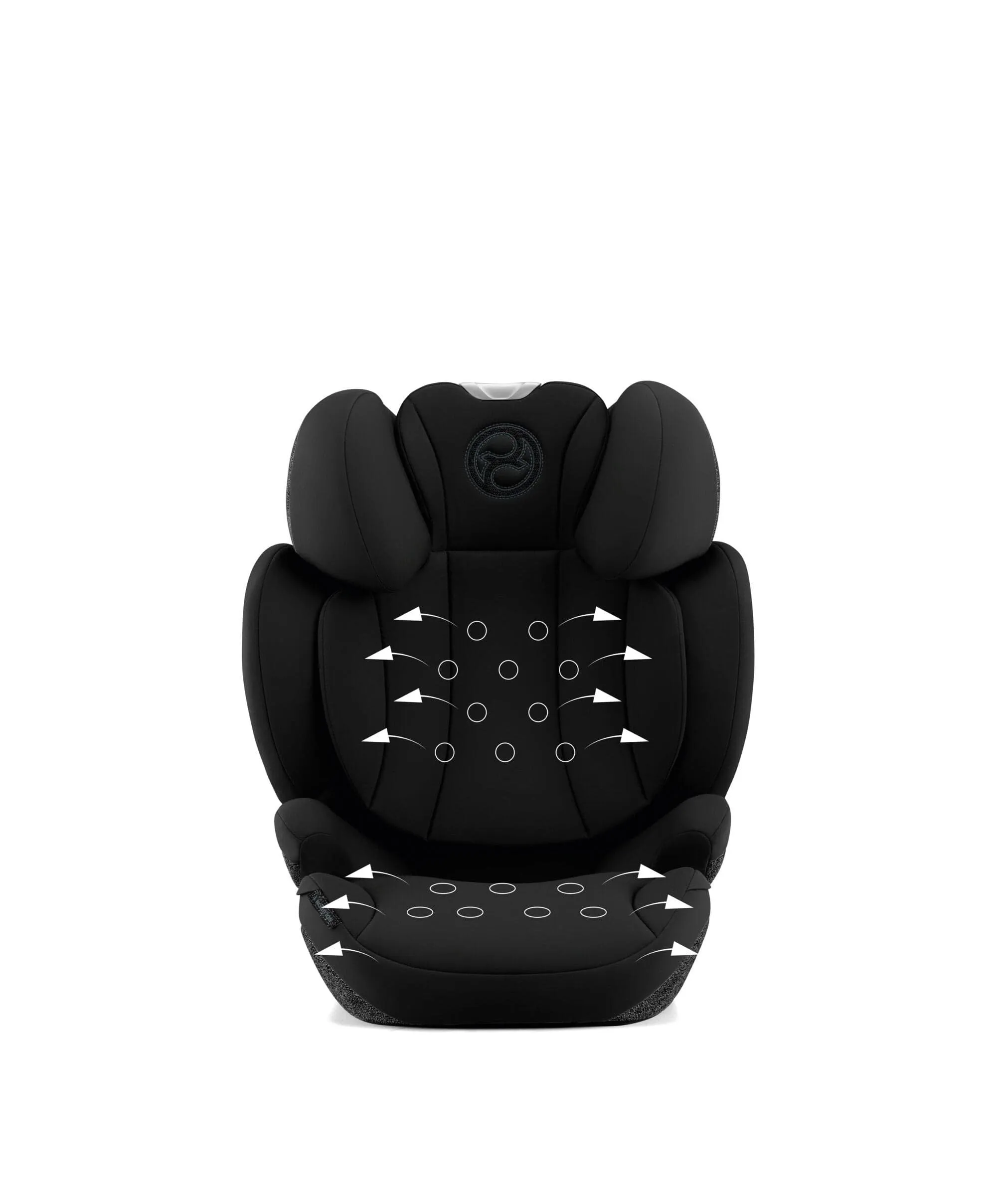 Cybex Solution T i-Fix High-back Booster Car Seat in Moon Black