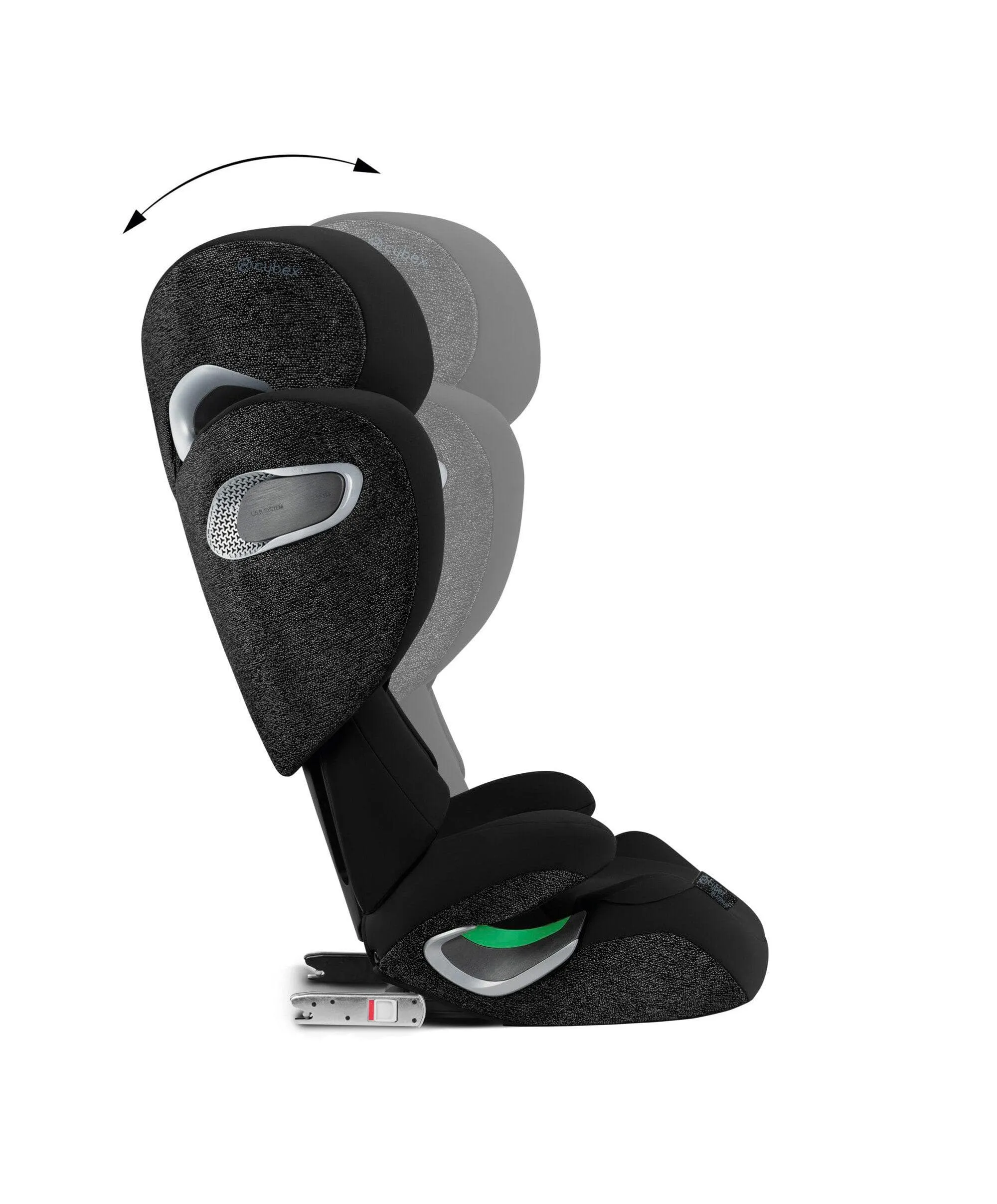 Cybex Solution T i-Fix High-back Booster Car Seat in Moon Black
