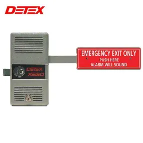 Detex - DTX-ECL-230D - Panic Device - Short Bar - Rugged Dead Bolt - Battery Powered - Gray Finish - 9VDC