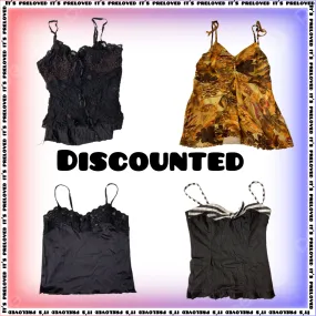 Discounted: y2k strapy  tops (SS-131)