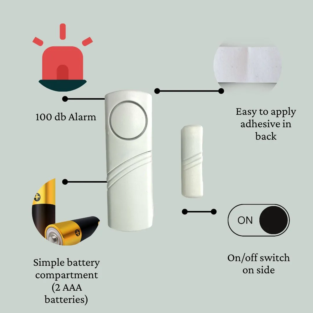 Door or Window Stand-alone Wireless Alarm (Pack of: 1) - H-87001