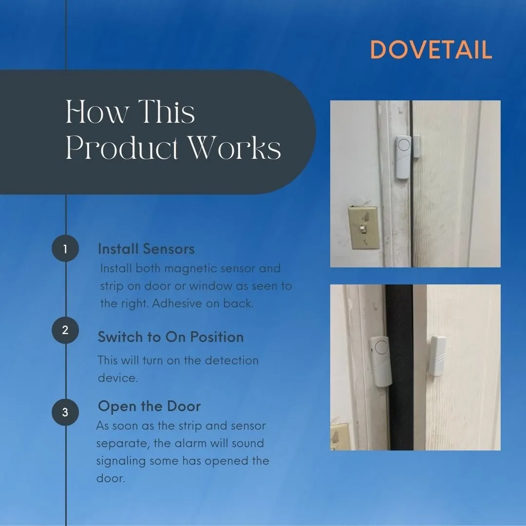 Door or Window Stand-alone Wireless Alarm (Pack of: 1) - H-87001