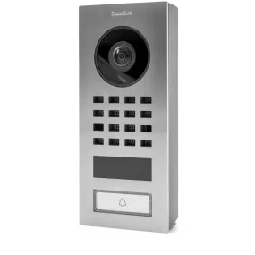DoorBird IP Intercom Video Door Station D1101V, Surface Mount Stainless Steel Metallic Finish - Waterproof