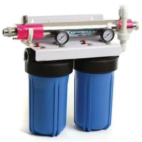 DuPlex 4.5" OD Big Blue Water Filter Housing with UV Disinfection | 10"