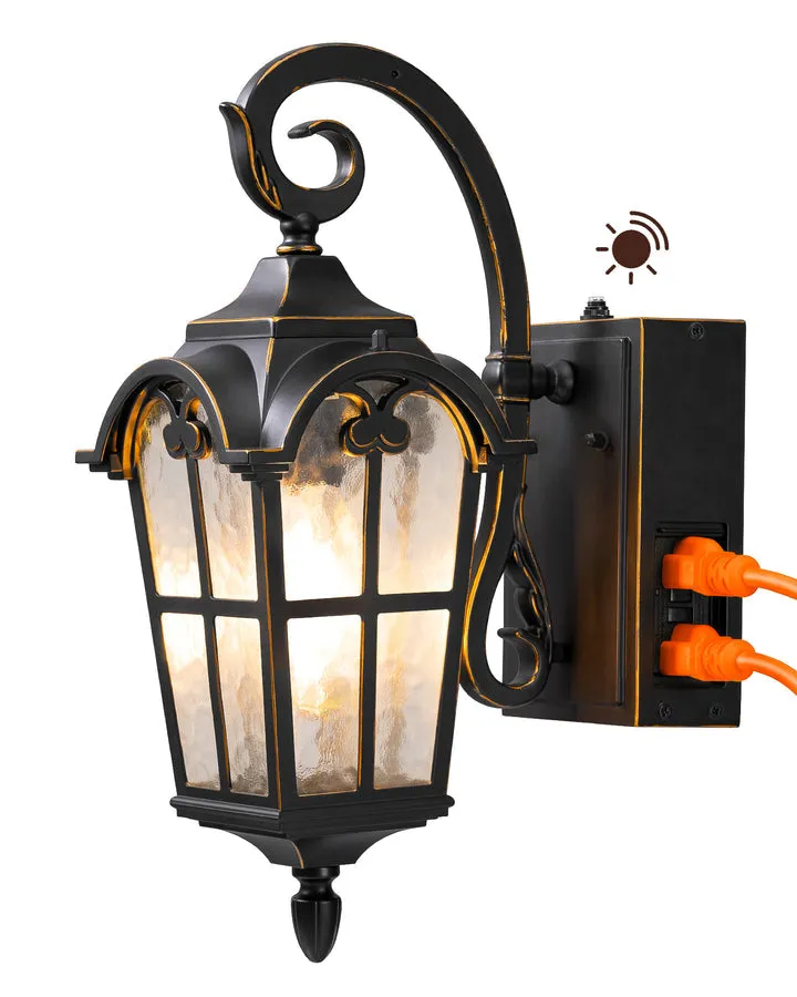 Dusk to Dawn Outdoor Wall Lights-HOWL09R