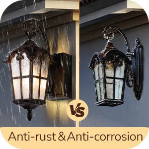 Dusk to Dawn Outdoor Wall Lights-HOWL09R