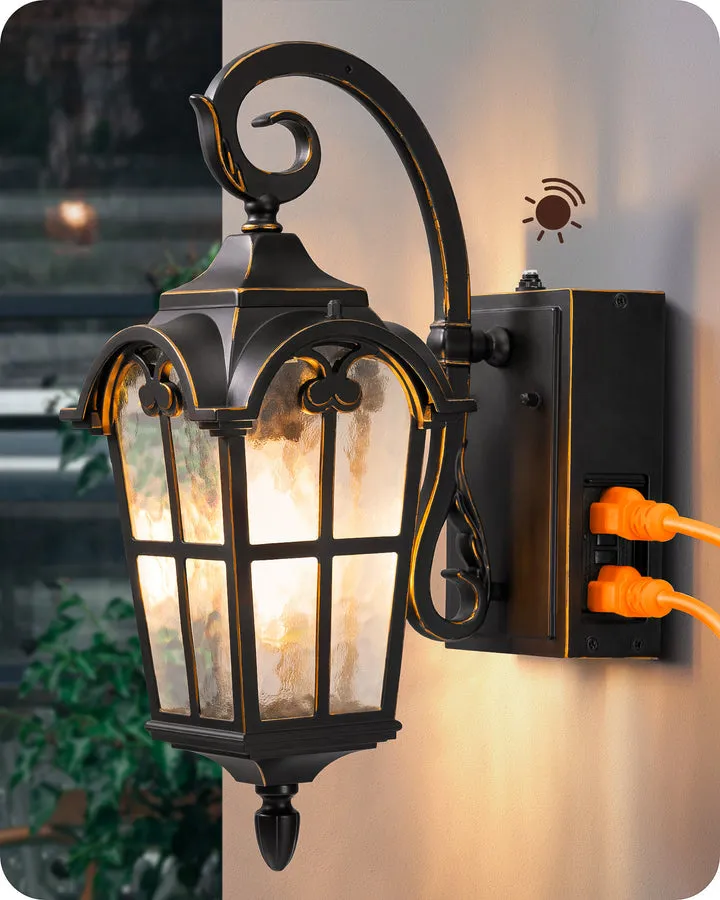 Dusk to Dawn Outdoor Wall Lights-HOWL09R