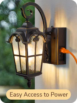 Dusk to Dawn Outdoor Wall Lights-HOWL09R