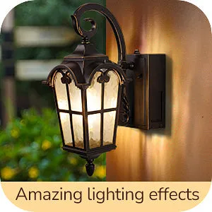 Dusk to Dawn Outdoor Wall Lights-HOWL09R