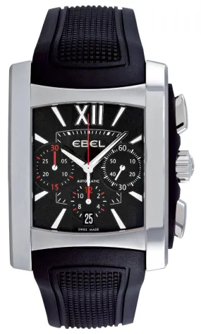 Ebel Brasilia Gents Stainless Steel Mens Chronograph Watch Calendar 9126m52/53br35606  1215783