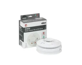 Ei3030 Multi-Sensor Fire and Carbon Monoxide Alarm Interlinked With Battery Backup