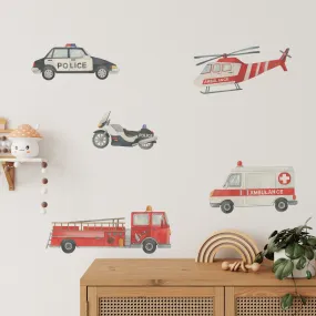 Emergency Vehicle Wall Decals