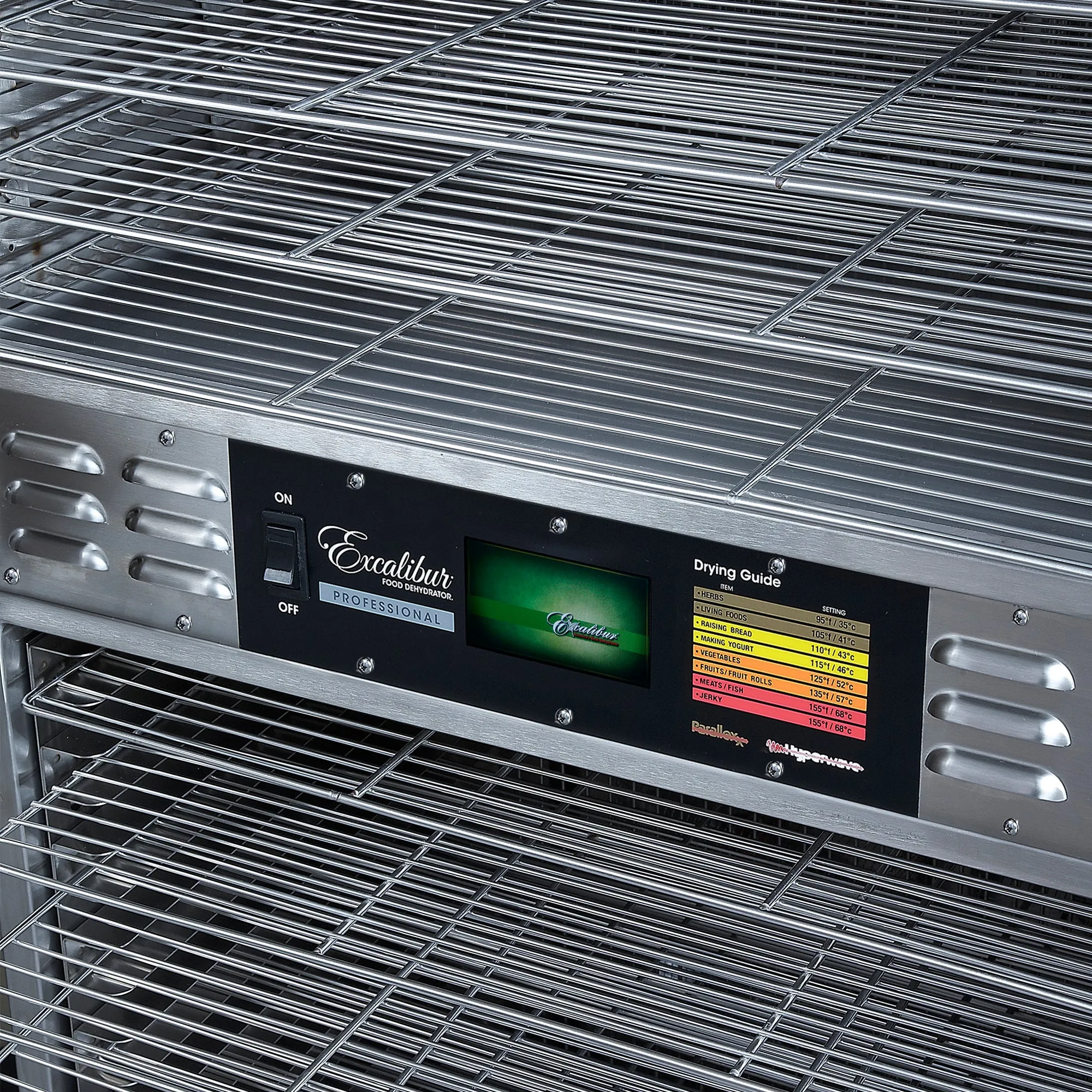 Excalibur 42-Tray Dual-Zone Commercial Food Dehydrator, in Stainless Steel