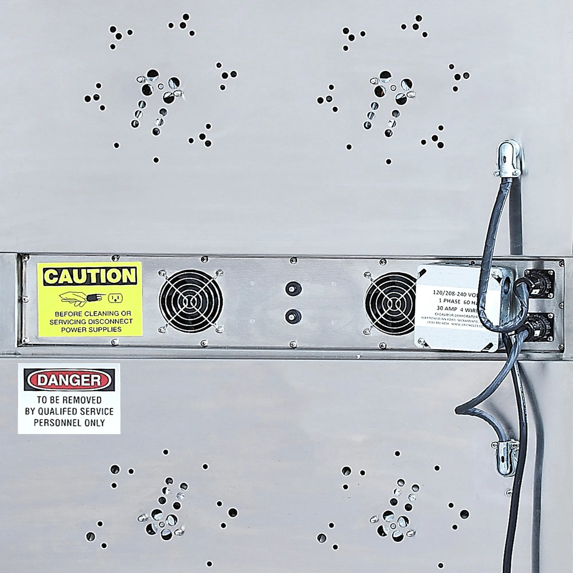 Excalibur 42-Tray Dual-Zone Commercial Food Dehydrator, in Stainless Steel