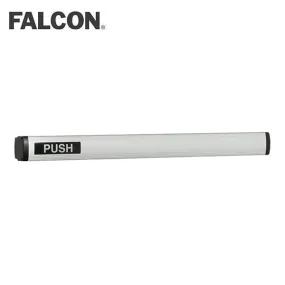 Falcon - 1490 - Concealed Vertical Rod Touchbar Exit Device 36 IN. - Exit Only - Electric Latch Retraction - LHR - 628 - Satin Aluminum Clear Anodized
