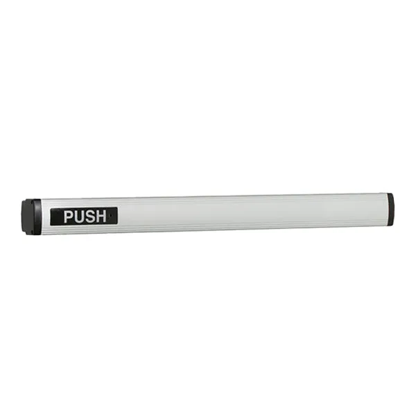 Falcon - 1490 - Concealed Vertical Rod Touchbar Exit Device 36 IN. - Exit Only - Electric Latch Retraction - LHR - 628 - Satin Aluminum Clear Anodized